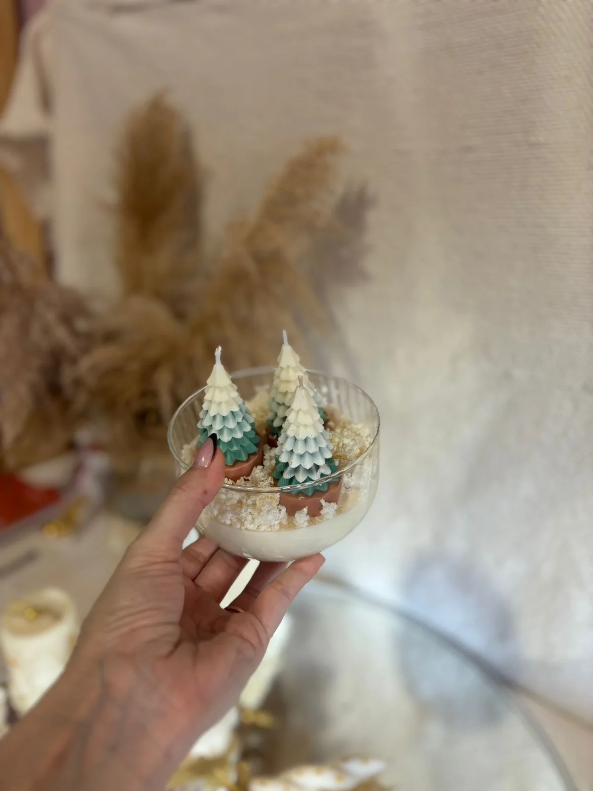 Cuenco 3 arbolitos - Lume Velas Artesanales