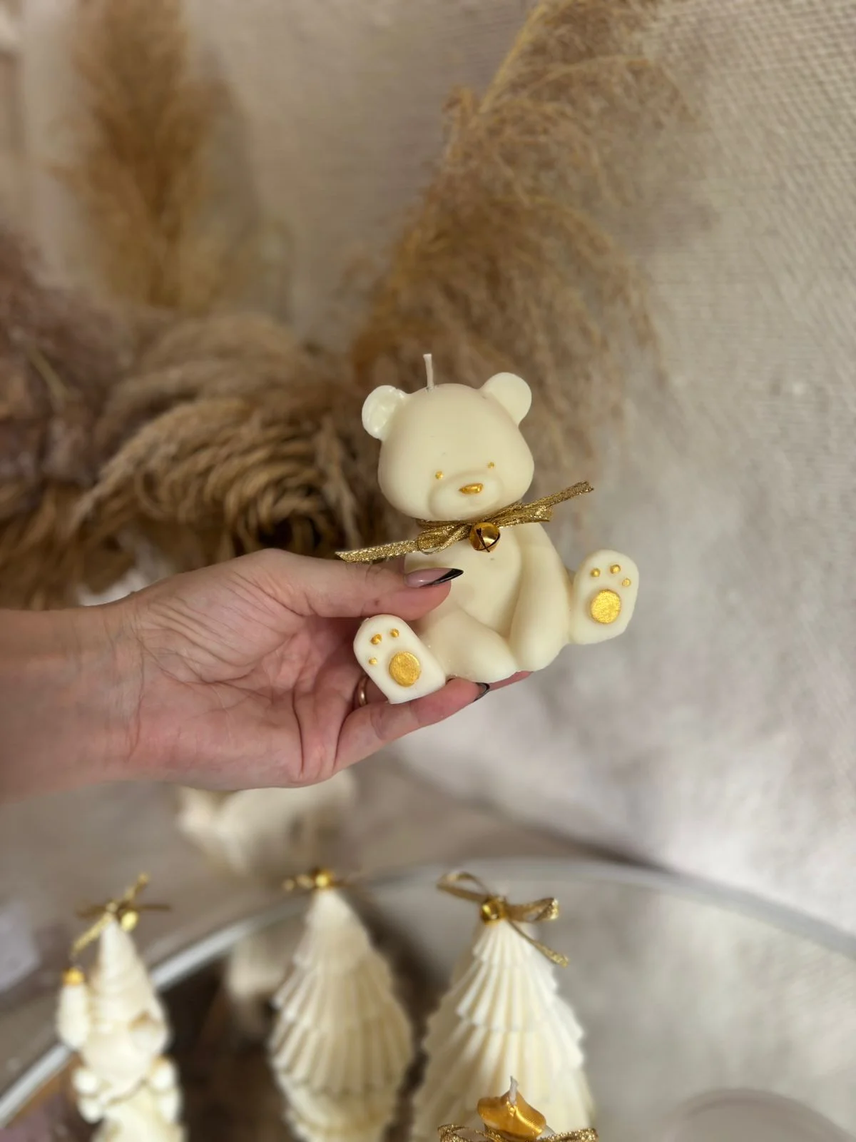 Oso polar 10cm - Lume Velas Artesanales