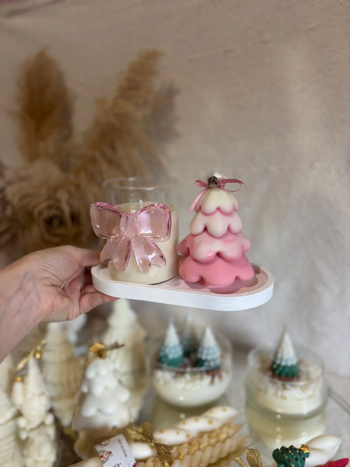 Set Navideño Rose - Lume Velas Artesanales