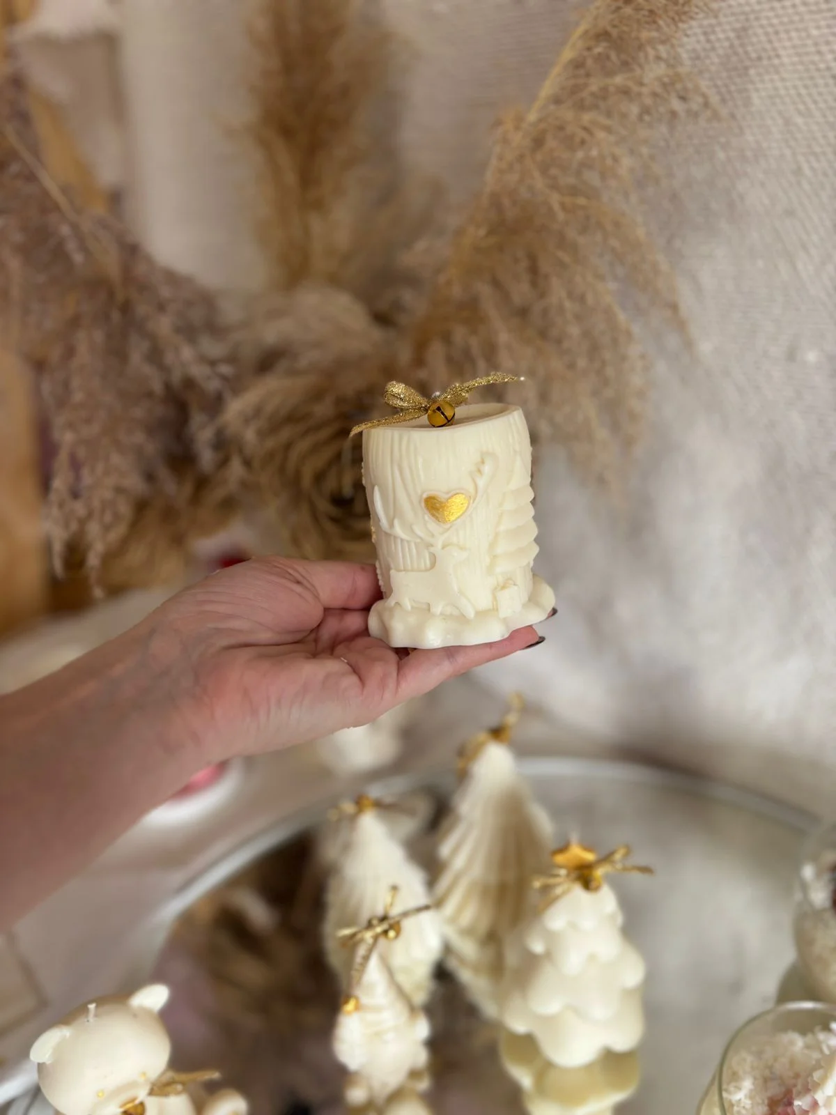 Velon navideño 8cm - Lume Velas Artesanales